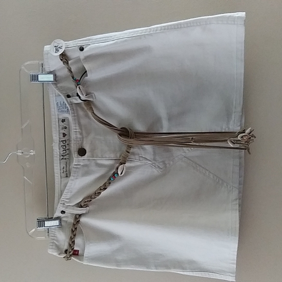 Y2k Mudd Jeans Beige Skirt sz 13 - Picture 8 of 12